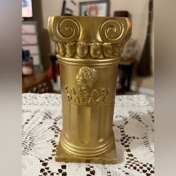 Vintage Las Vegas CEASARS PALACE Vase - Toothbrush Holder Candle Holder Planter - Picture 4 of 11